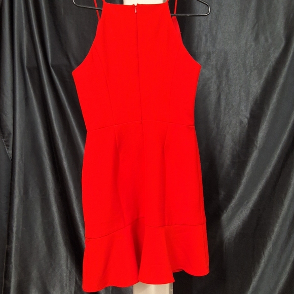 Greylin Red Halter Fit and Flare Mini Dress - Picture 1 of 10